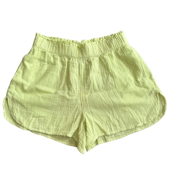 Universal Thread Pants - Universal Thread Linen Look Elastic Waist Pull On Dolphin Hem Cotton Shorts